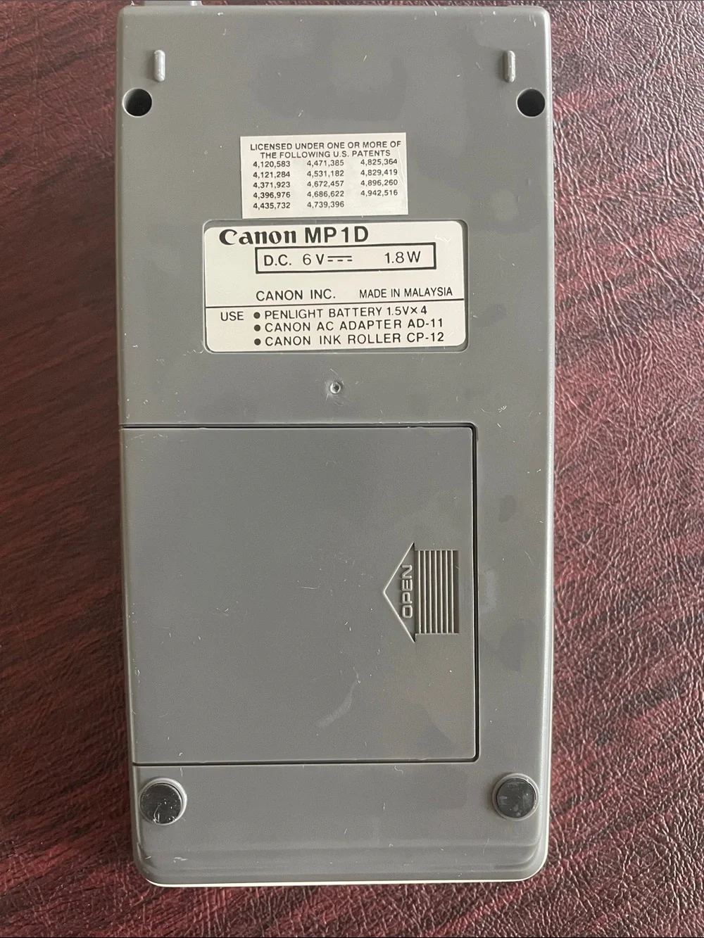 Canon palm printer MP 1 D